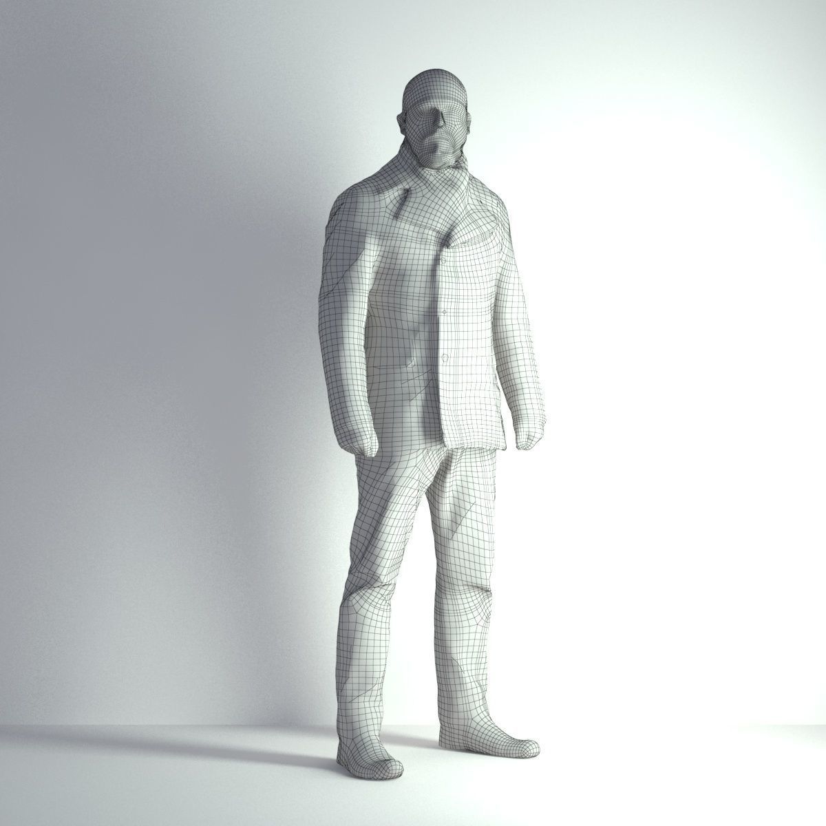 3D Scan Man Winter 005 3D model_1