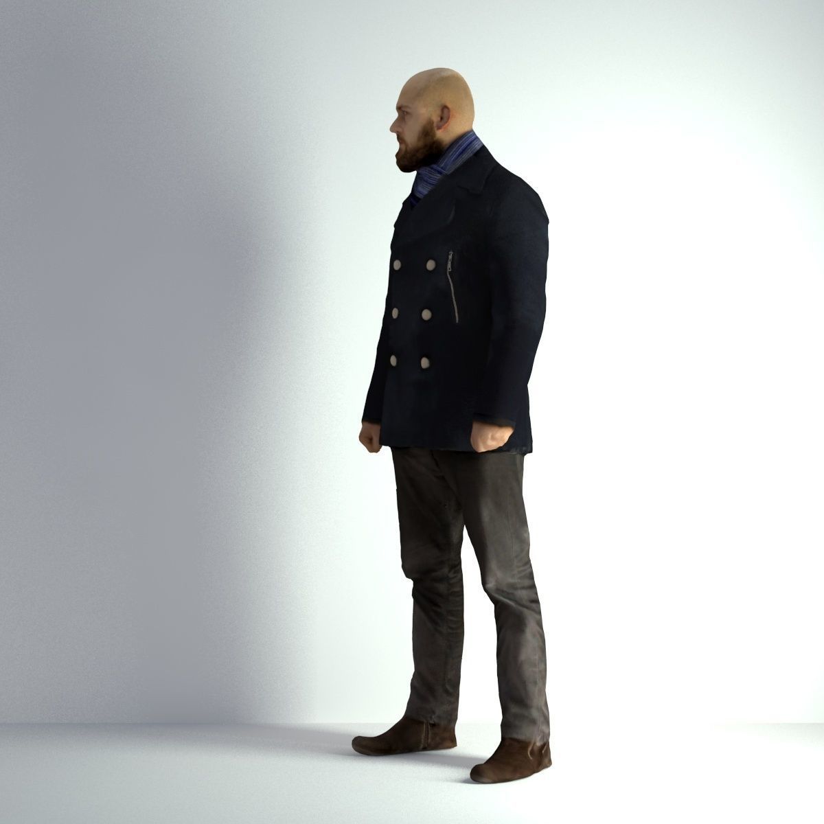 3D Scan Man Winter 005 3D model_32