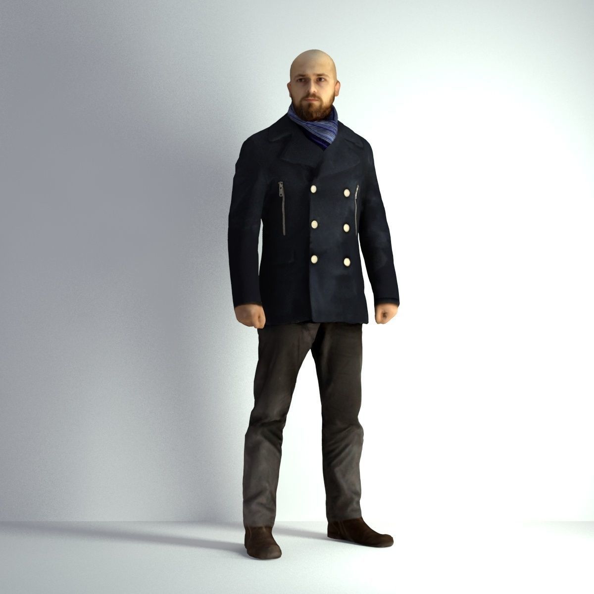 3D Scan Man Winter 005 3D model_40