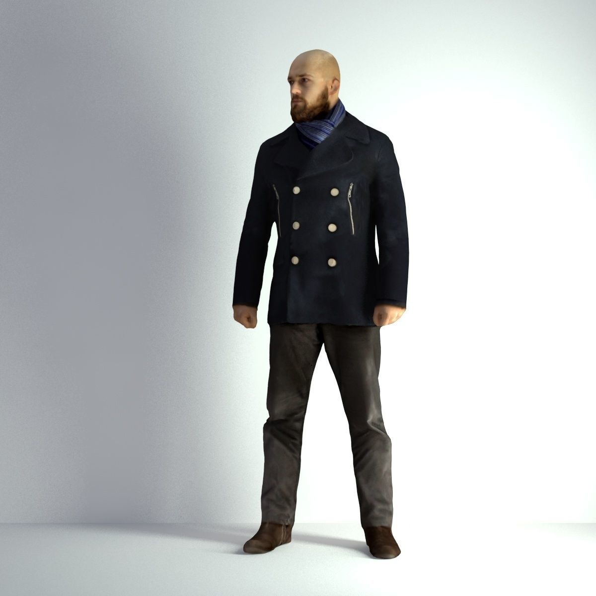 3D Scan Man Winter 005 3D model_36