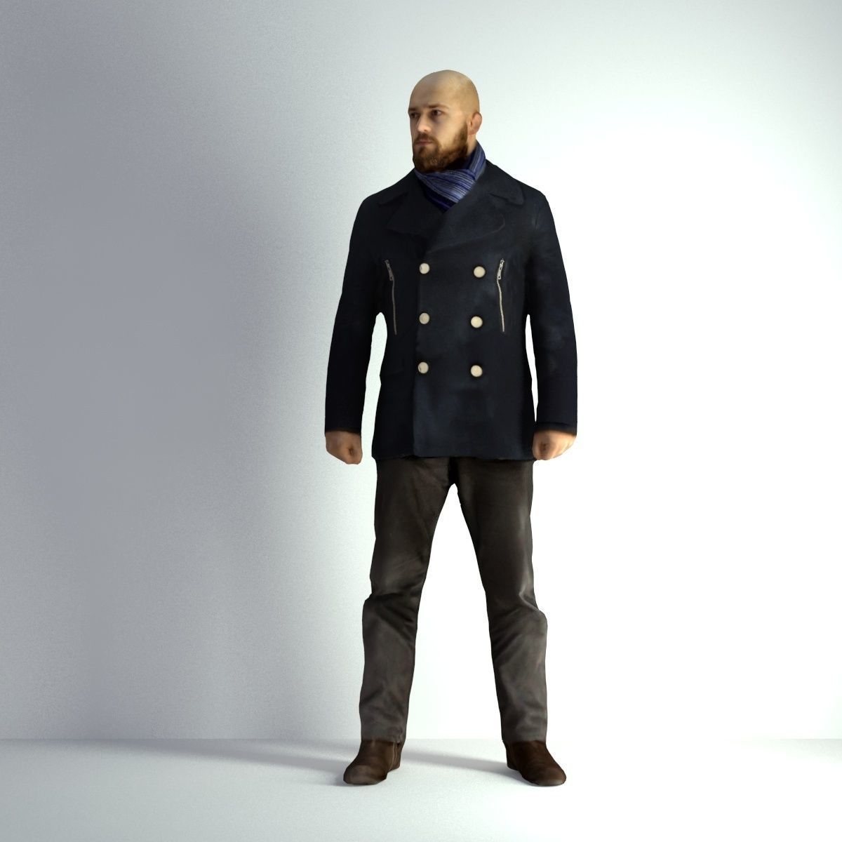 3D Scan Man Winter 005 3D model_37