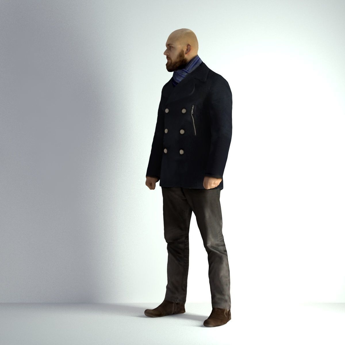 3D Scan Man Winter 005 3D model_33