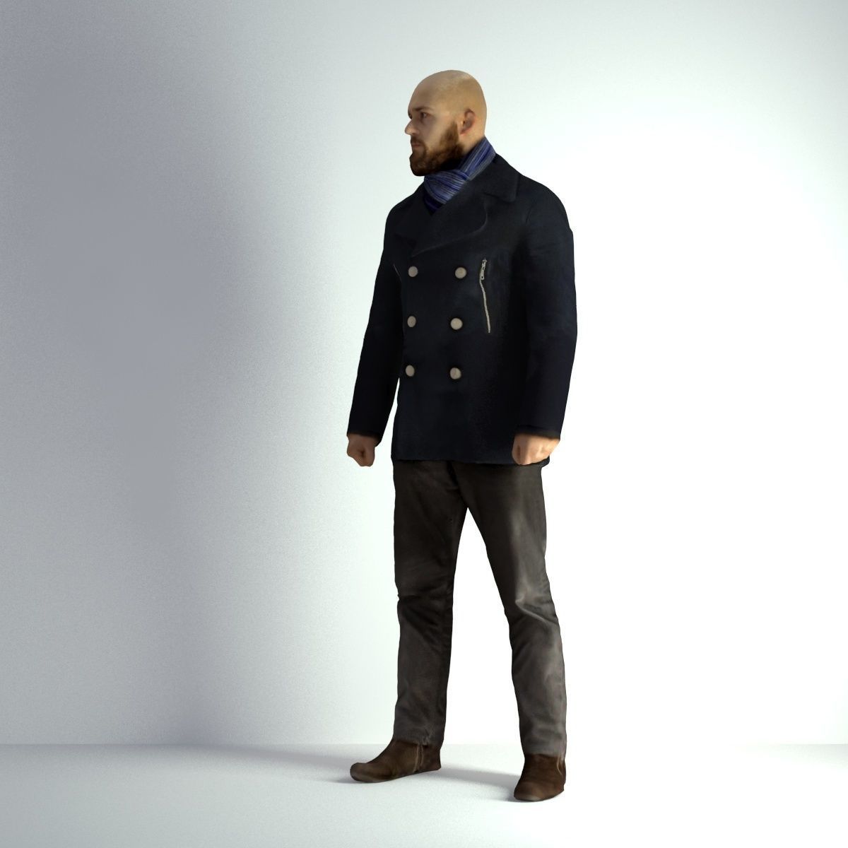 3D Scan Man Winter 005 3D model_34