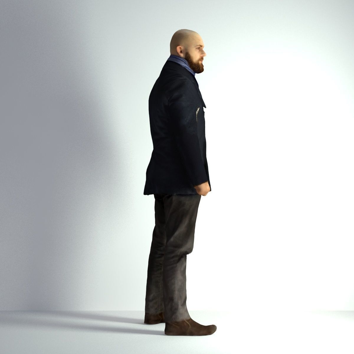 3D Scan Man Winter 005 3D model_12