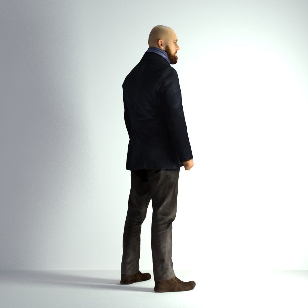 3D Scan Man Winter 005 3D model_14