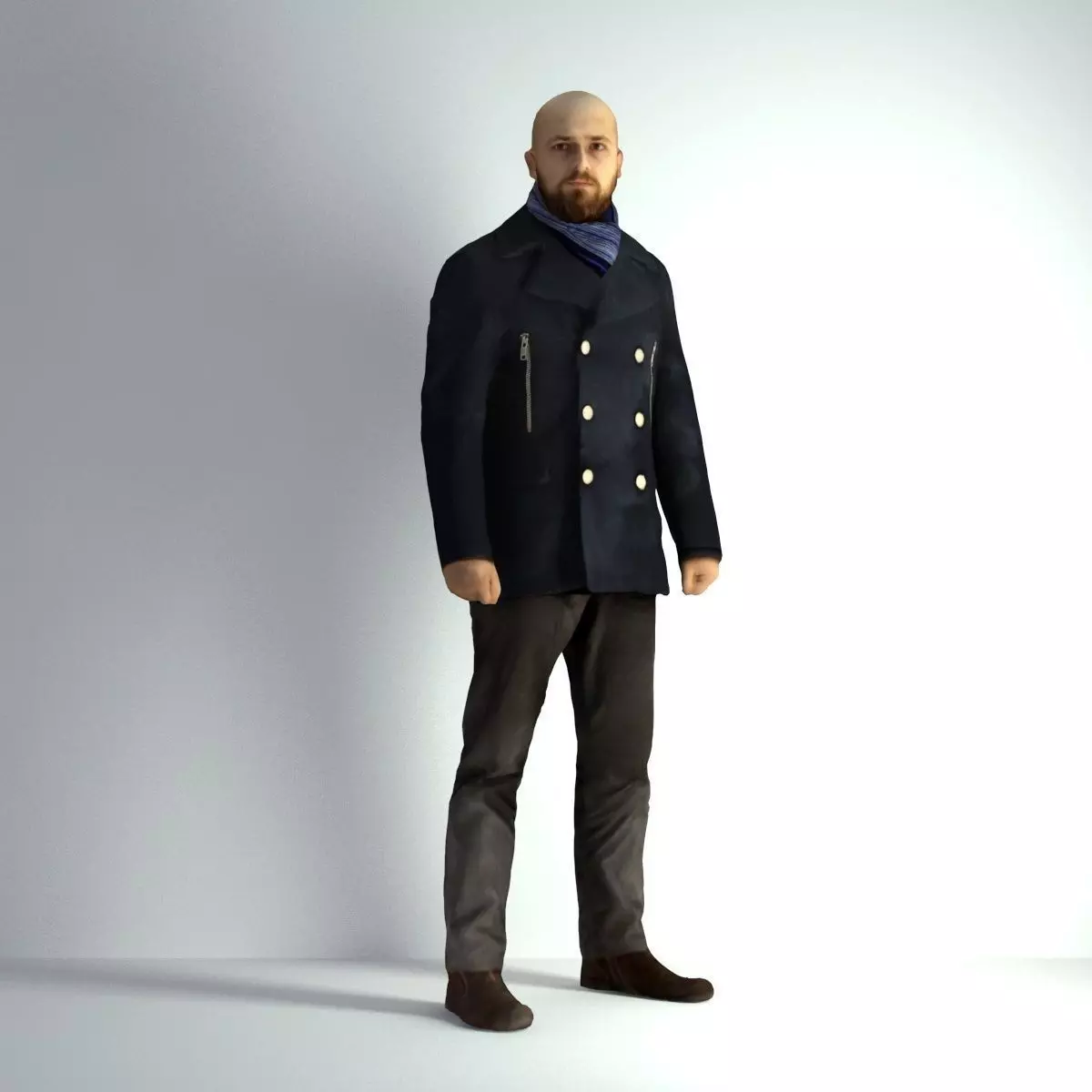 3D Scan Man Winter 005 3D model_0