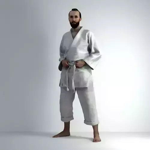 3D Scan Man Sport Taekwondo 006