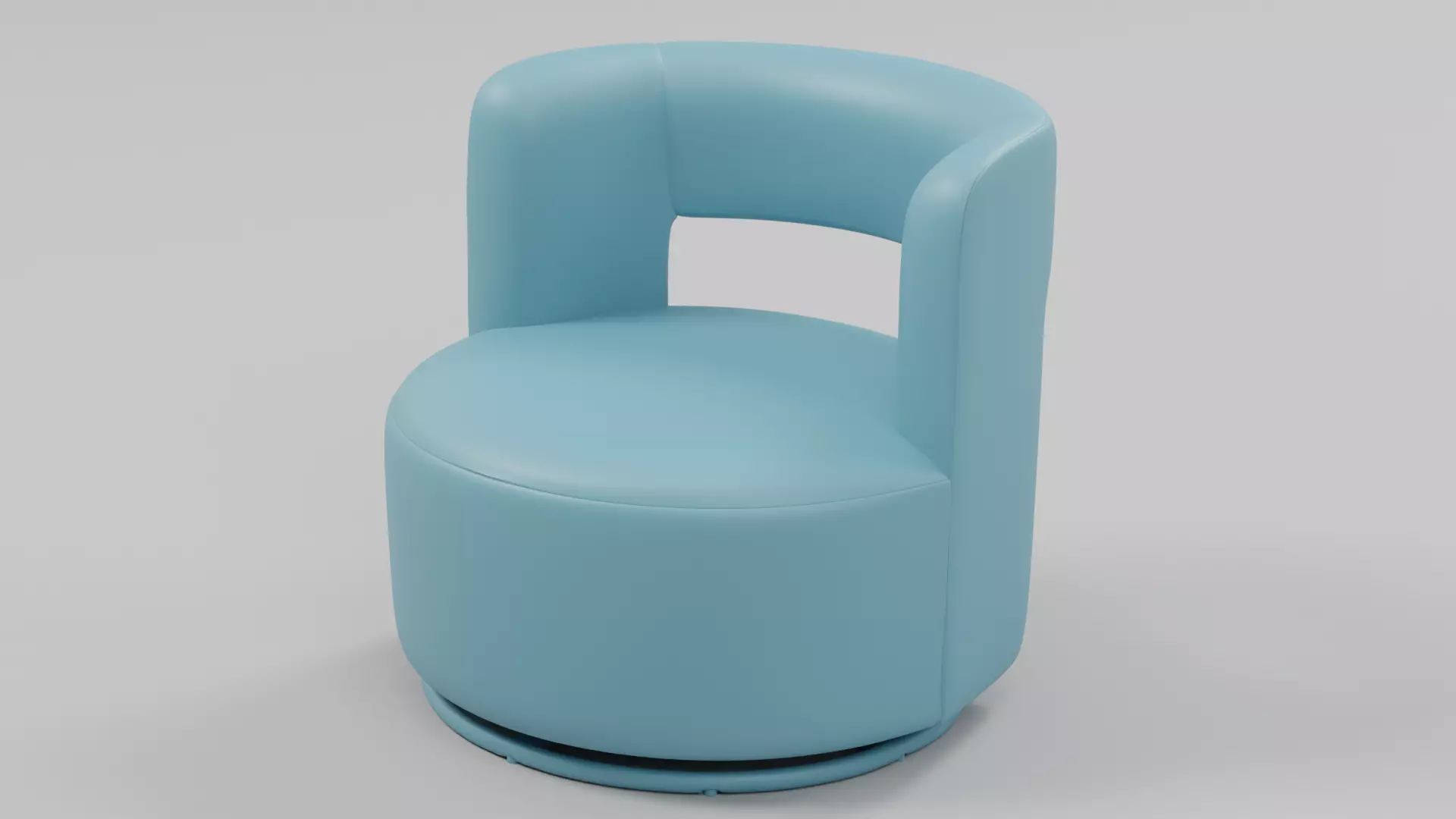 Modern Round Swivel Lounge Chair - Sample File Free 3D model