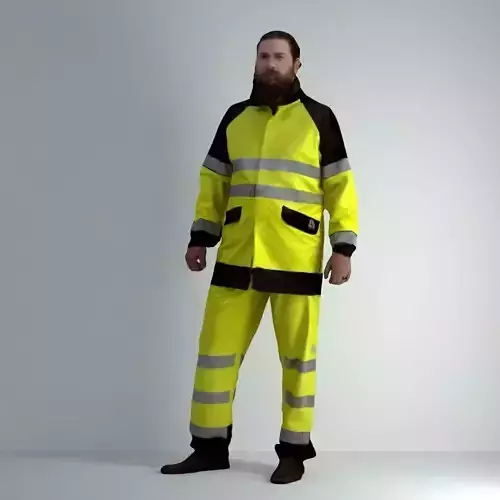 3D Scan Man Worker Safety 008