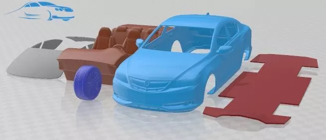 Acura ILX 2013 Printable Car 3D print model