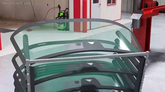 Car Glass Windshield 3D model 3
