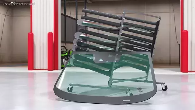 Car Glass Windshield 3D model 2