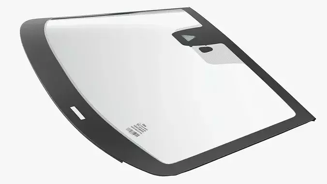 Car Glass Windshield 3D model 6