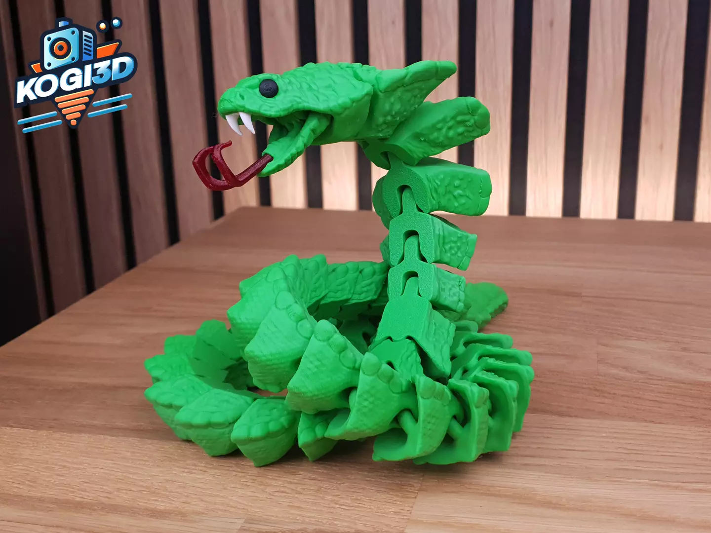 Articulated Print in Place Cobra 3D print model