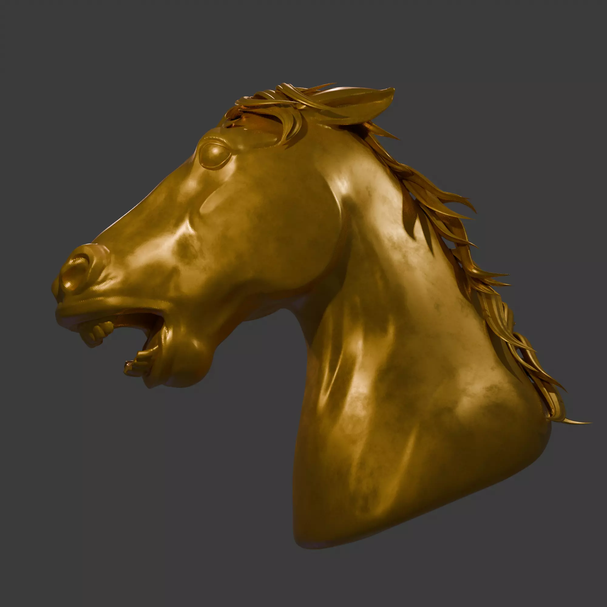 Horse head 3D print model