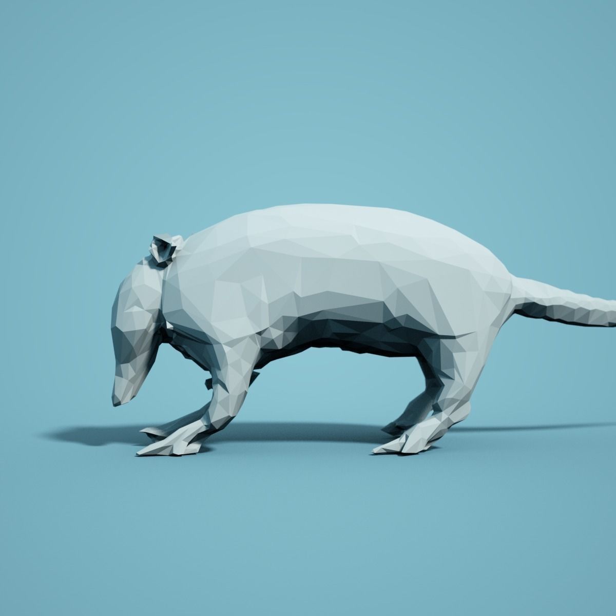 Low Poly Armadillo Model 3D print model_1
