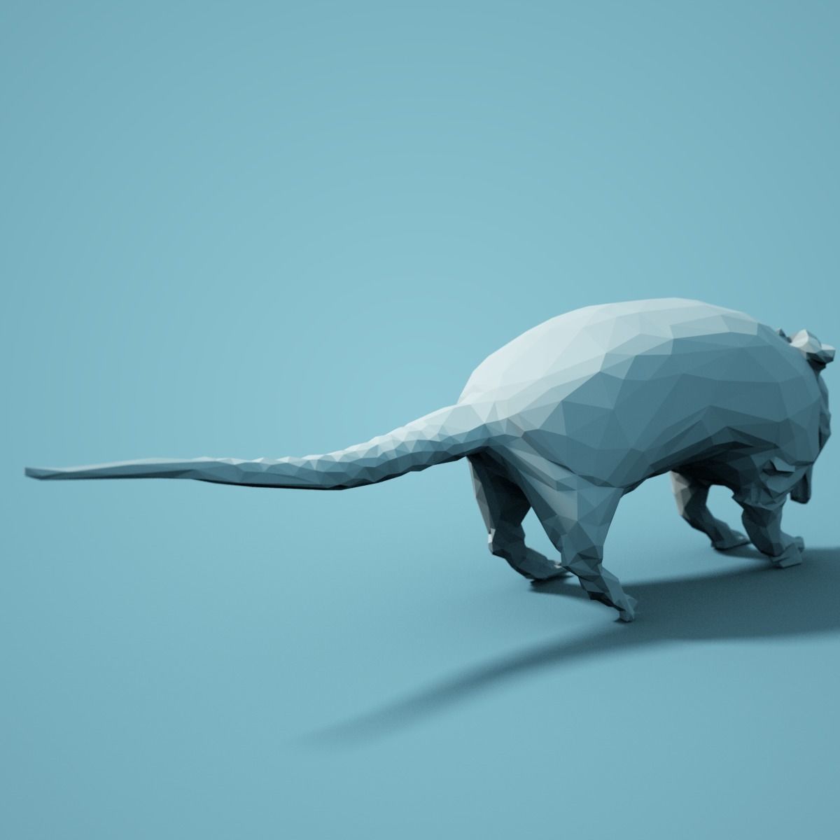 Low Poly Armadillo Model 3D print model_3