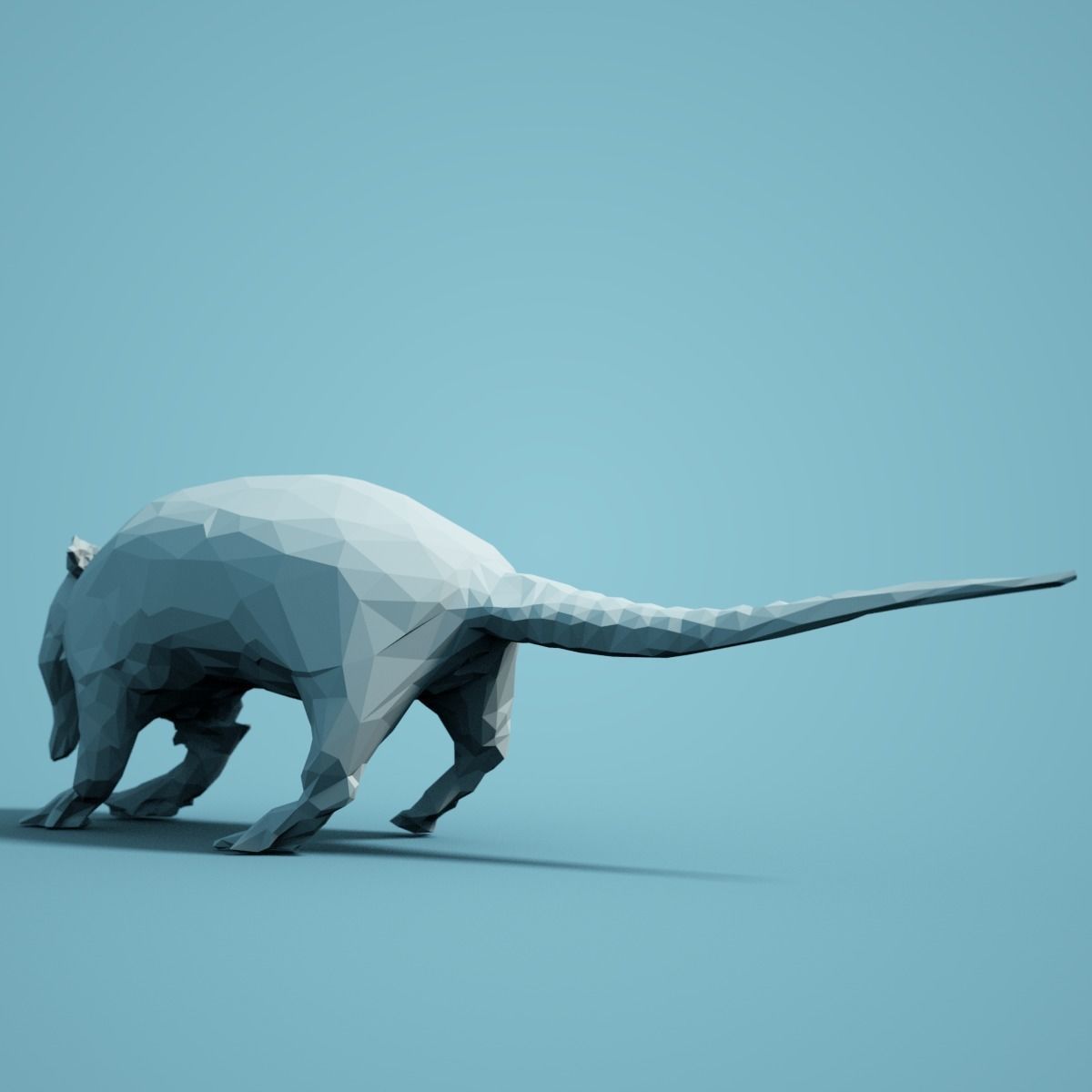 Low Poly Armadillo Model 3D print model_4