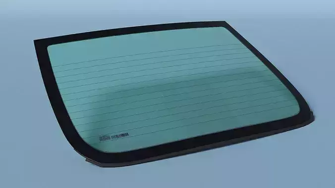 Car Rear Glass 3D model 5