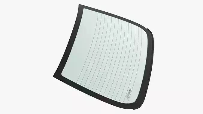 Car Rear Glass 3D model 2
