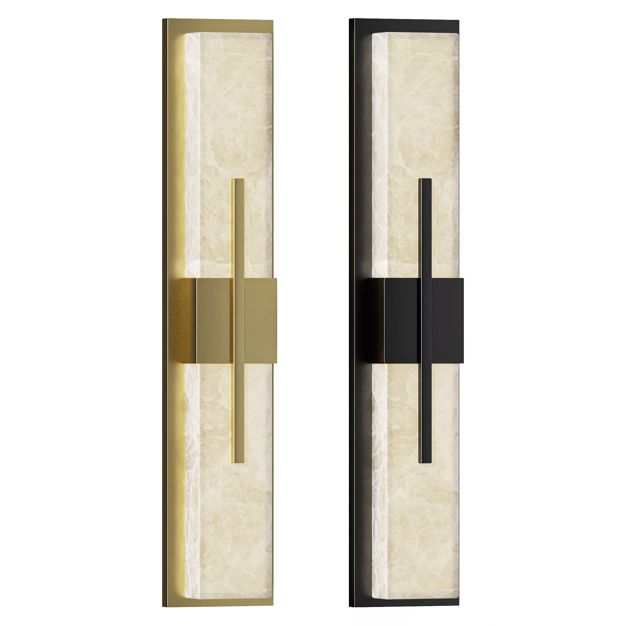 Axis Twin Alabaster Sconce 3D model