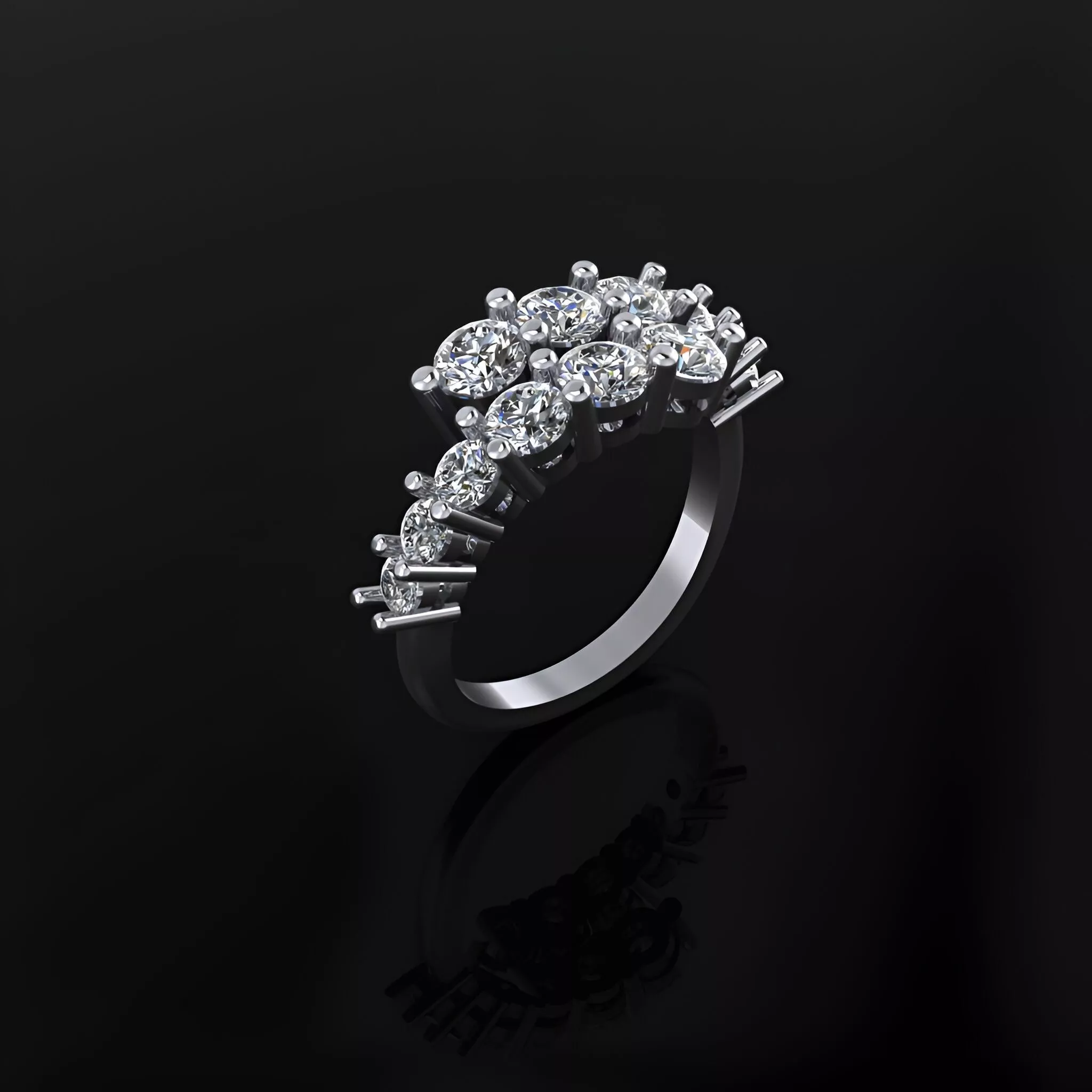 2 Row Ring 3D print model