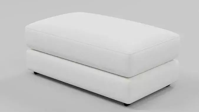 Modern Upholstered Ottoman Footstool 01