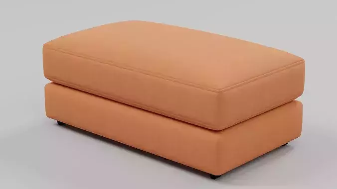 Modern Upholstered Ottoman Footstool 03