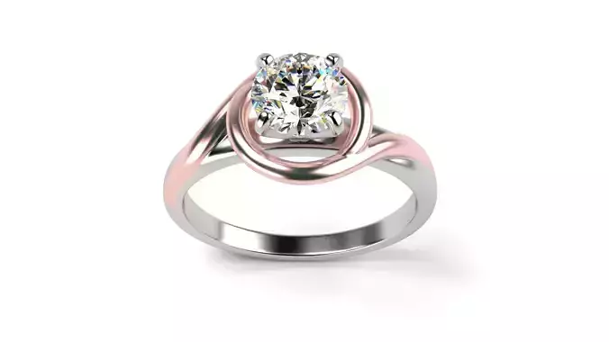 Swirl engagement ring All sizes 