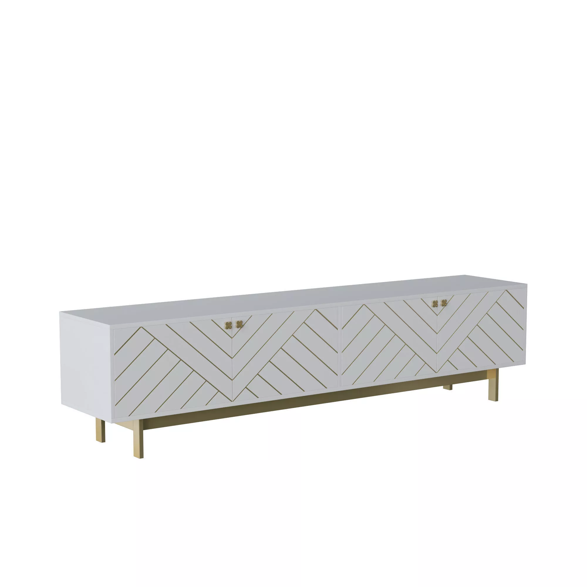Minimalist TV Cabinet 3D Asset 3D model