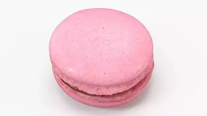French Macaron Dessert 3D model 5