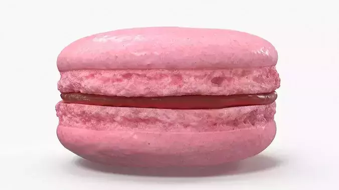 French Macaron Dessert 3D model 6
