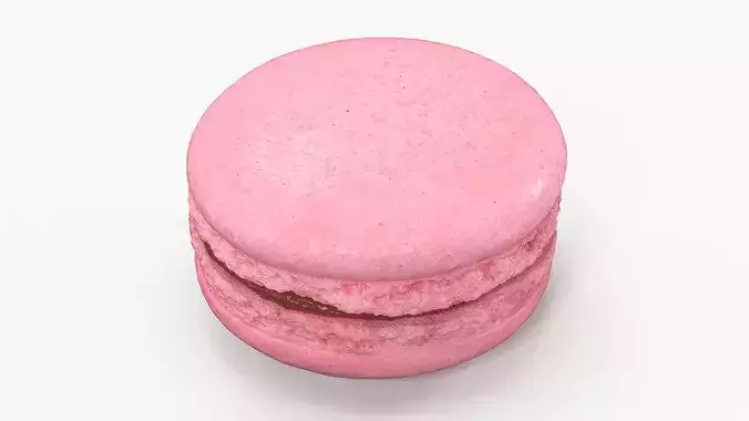 French Macaron Dessert 3D model