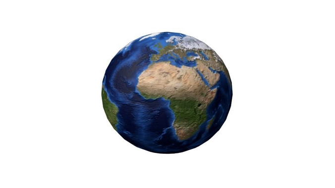 Earth model globe