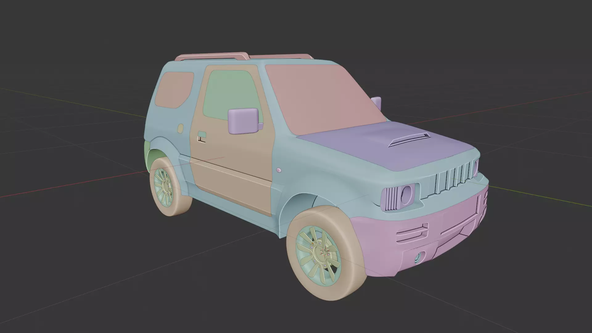 Jimny 2017 SUV 3D model