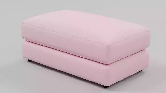 Modern Upholstered Ottoman Footstool 06
