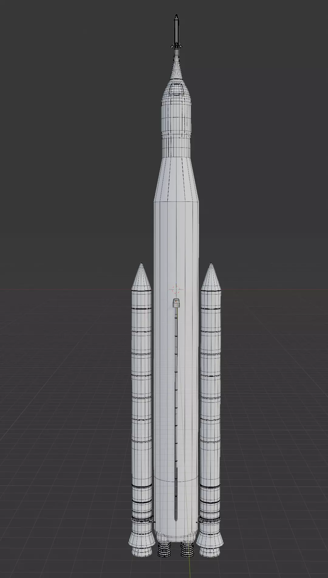 Artemis II rocket 3D model