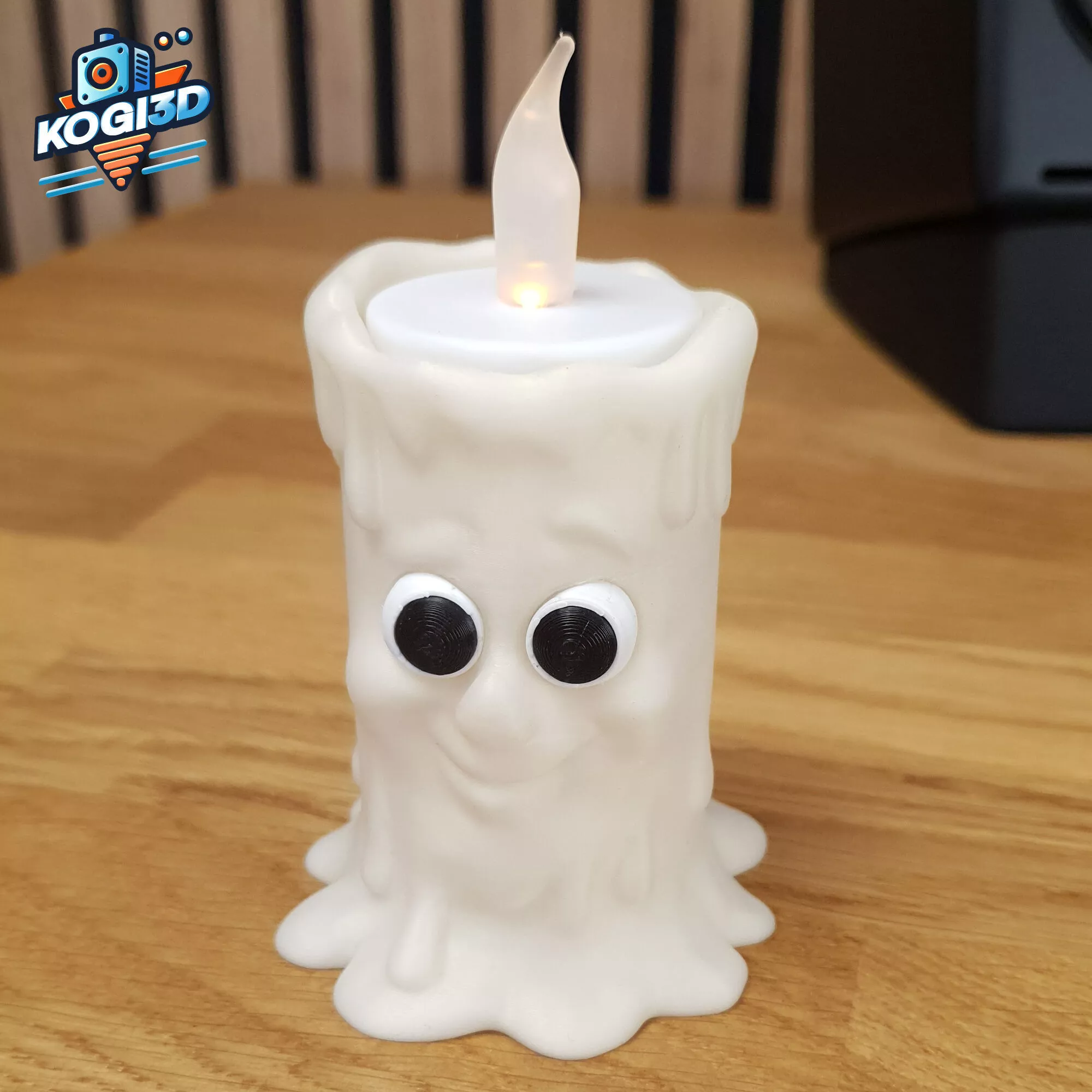 Cute Candle Buddy 3D print model