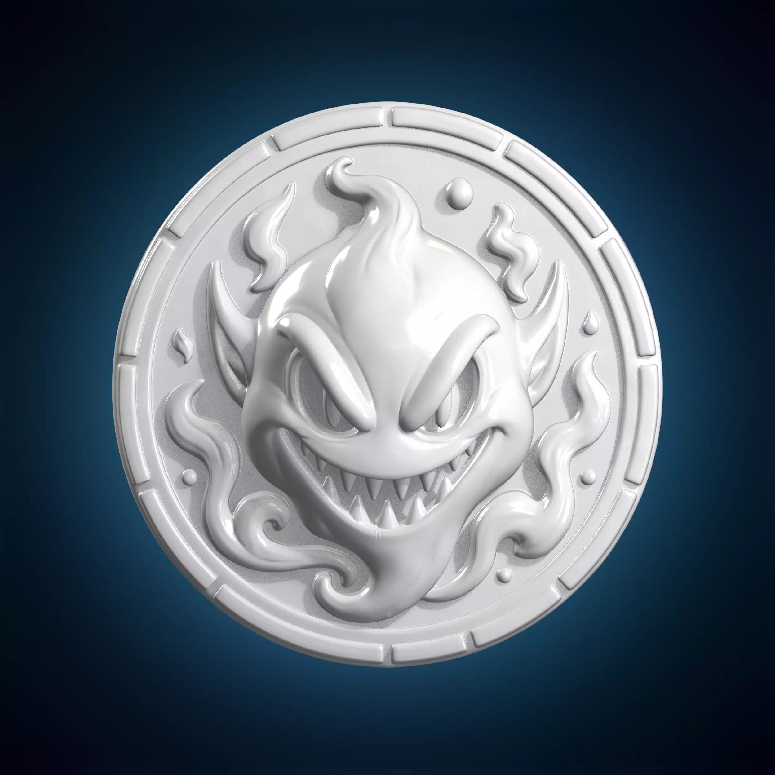 Gengar Arcade Token 3D Print Model 3D print model