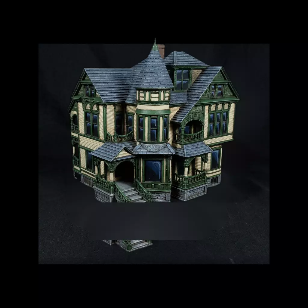 HO Mansion HO Model for Dioramas Printable STL 3D print model