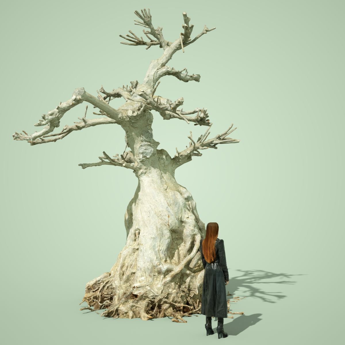 Dead Tree Collection Low-poly 3D model_15