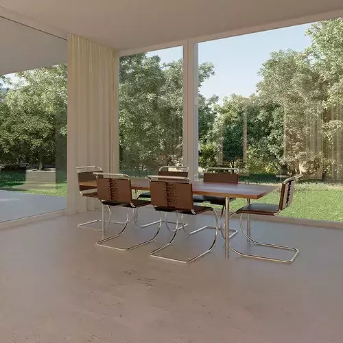 Farnsworth House 3D model 3D model 6
