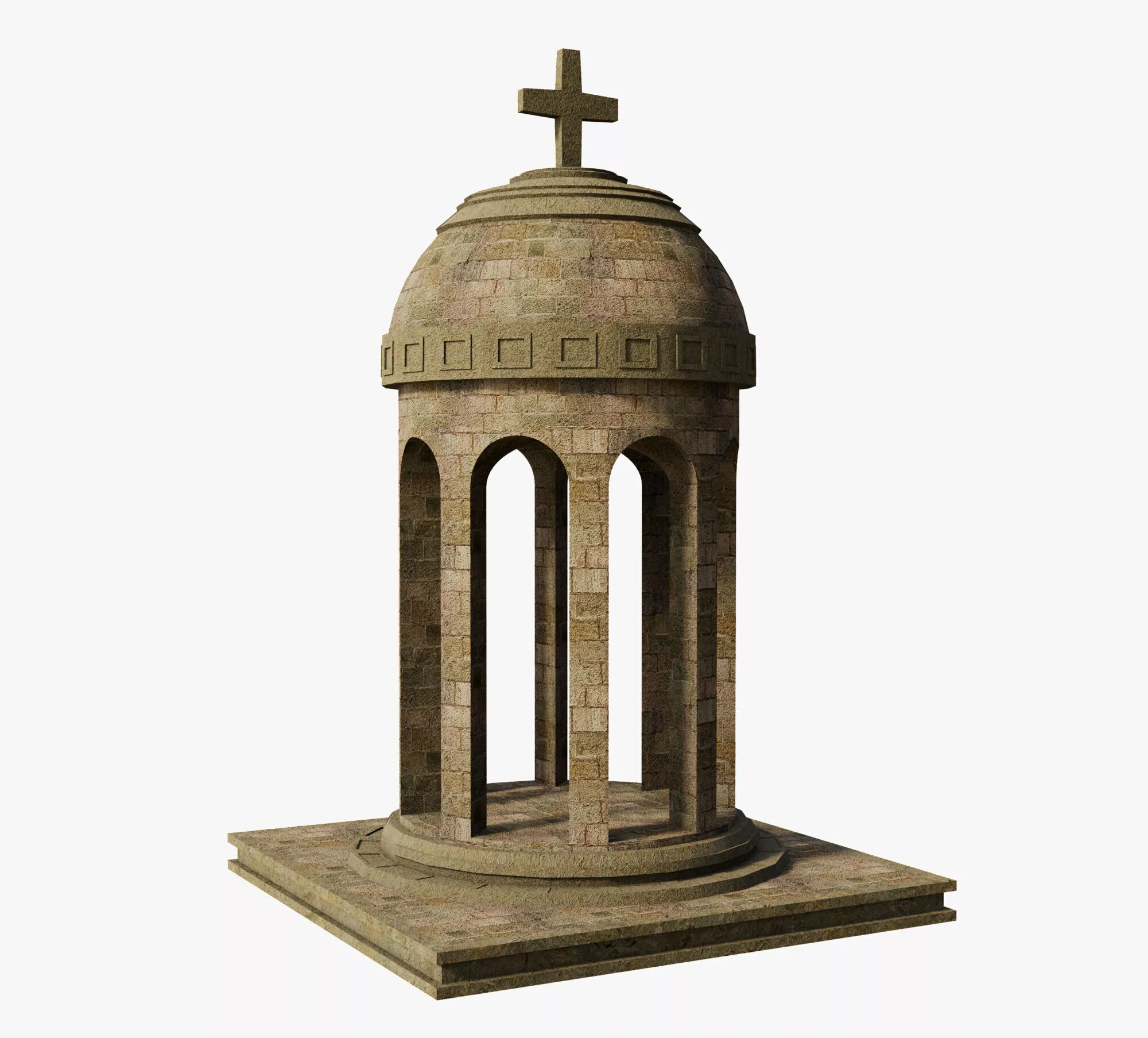Ancient Dome Temple Free 3D model