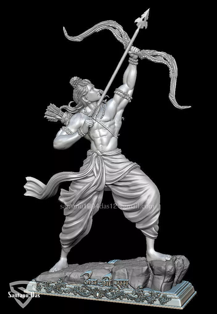 Shri Ram God 3D print model