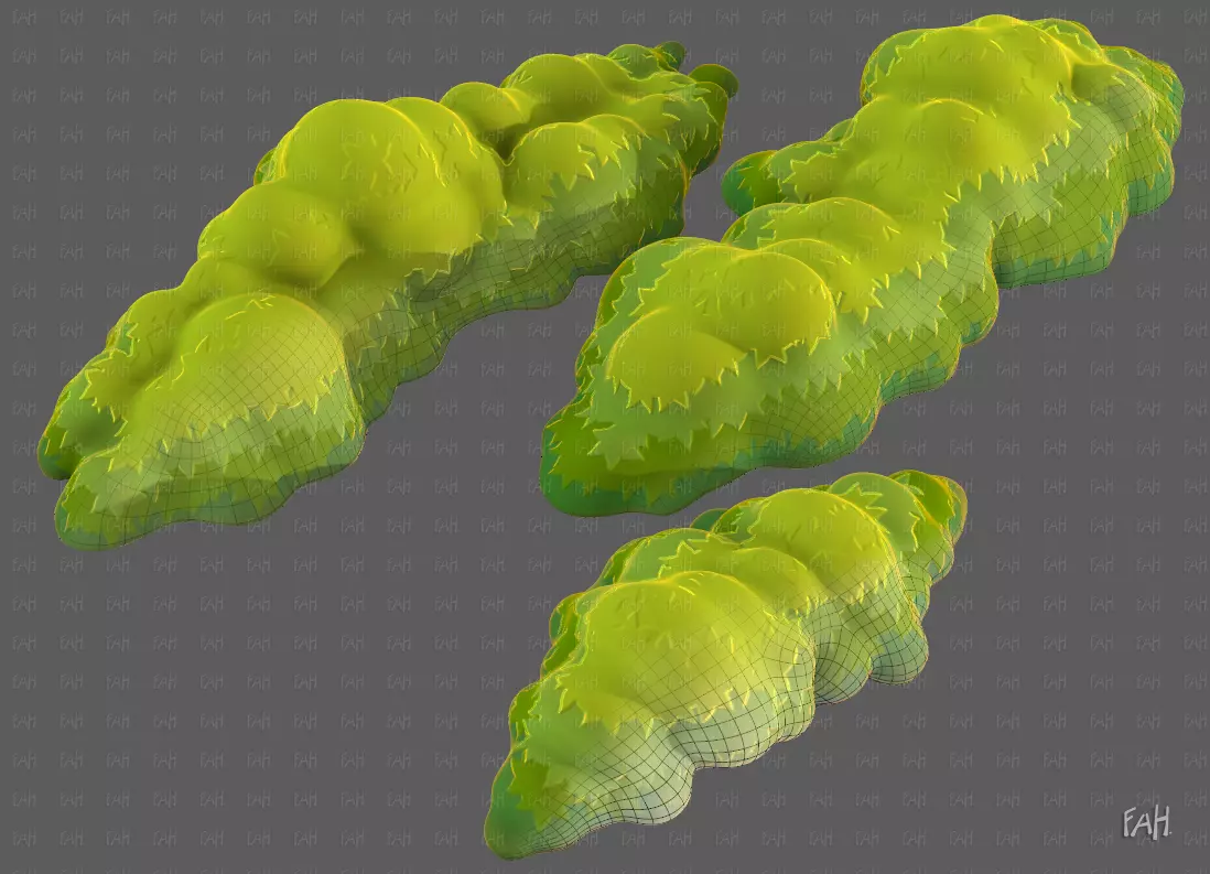 Trees Cartoon V65 Low-poly 3D model