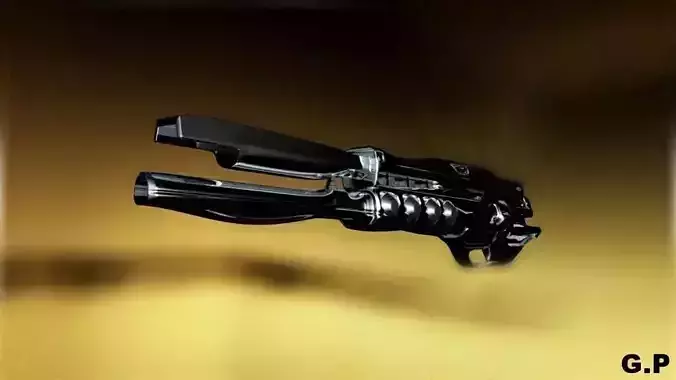 Futuristic Plasma Gun Free 3D model
