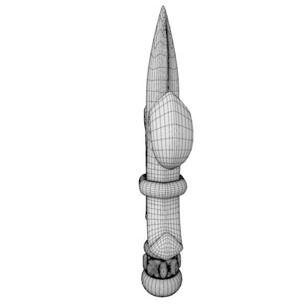 Peak 4 fleur de lis 3D model_5