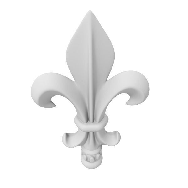 Peak 4 fleur de lis 3D model_1