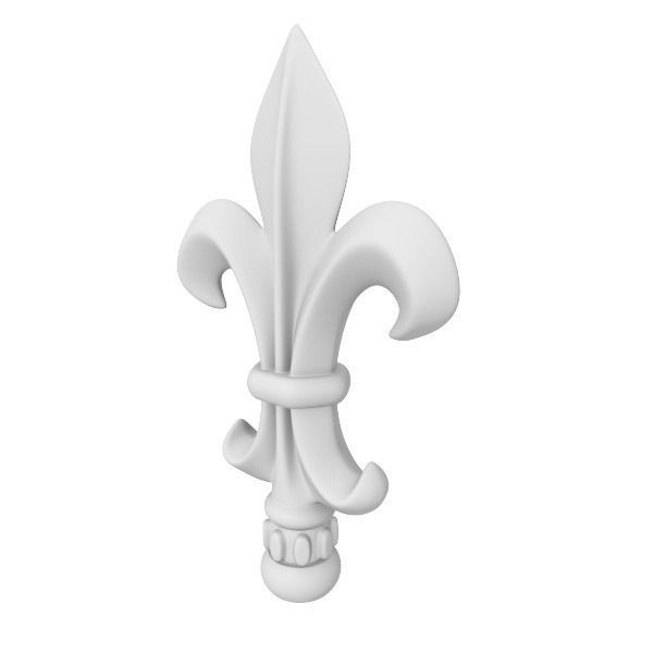 Peak 4 fleur de lis 3D model_3