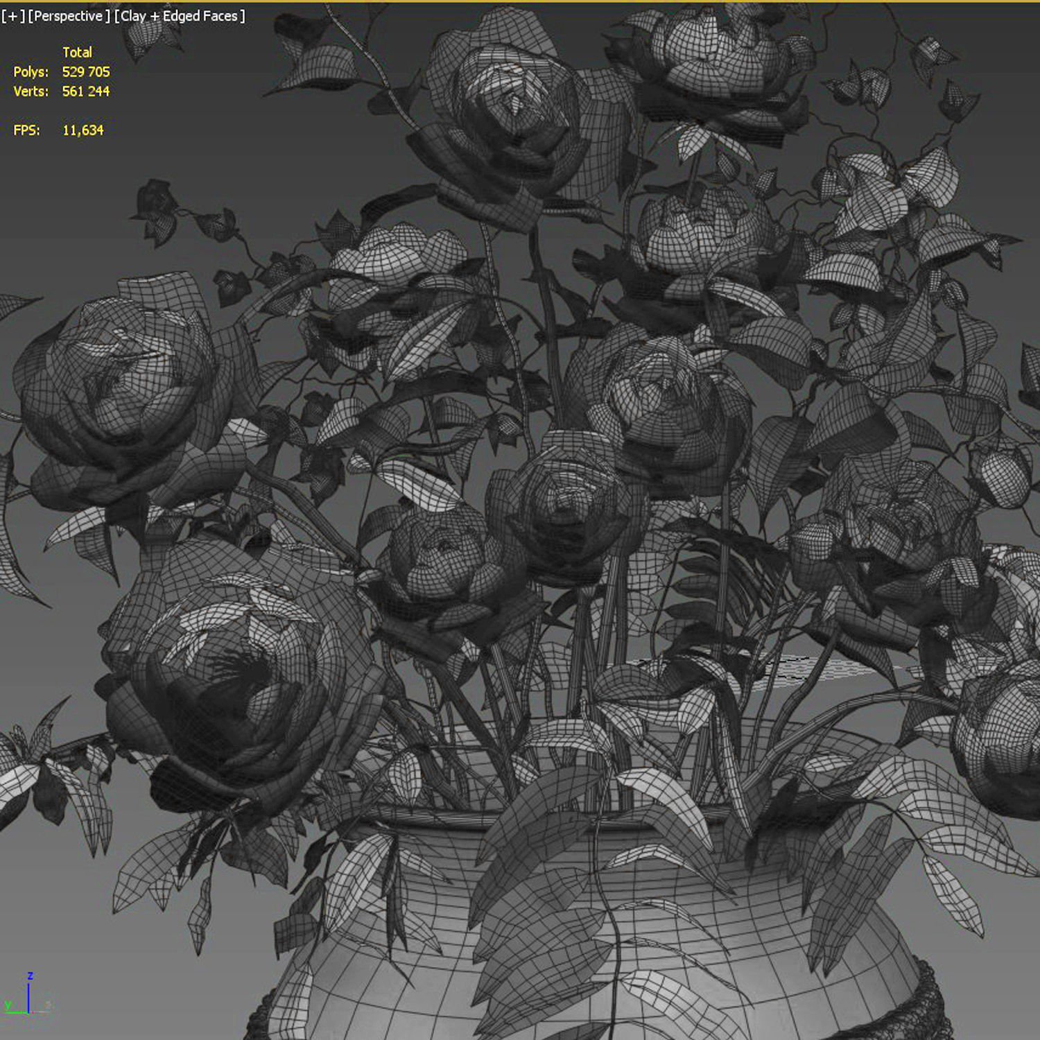 Bouquet  3D model_4